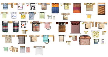 室內(nèi)床上用品平面彩圖與CAD圖紙資源下載指南